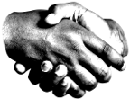 A hand giving a confident thumbs up.